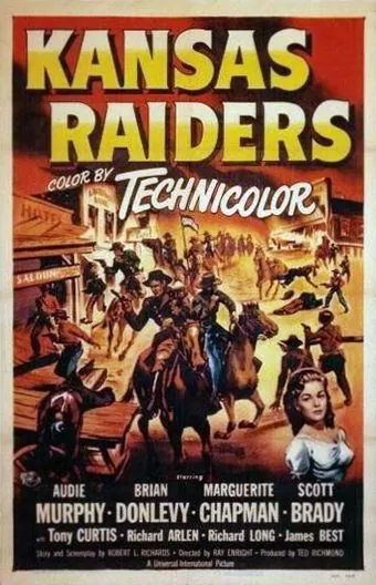 Канзасские рейдеры / Kansas Raiders (1950) фильм скачать через торрент в хорошем качестве