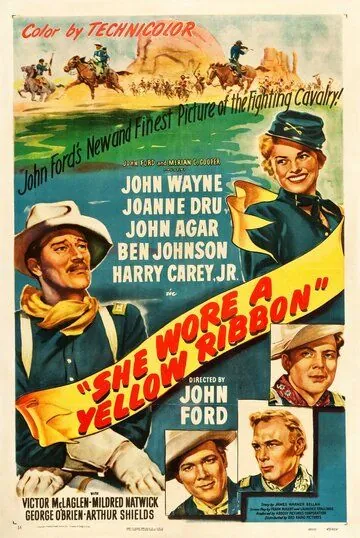 Она носила желтую ленту / She Wore a Yellow Ribbon (1949) фильм скачать через торрент в хорошем качестве
