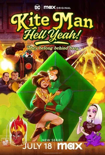 Кайтмен: Чёрт возьми, да! / Kite Man: Hell Yeah! (2024) сериал мультфильм скачать через торрент в хорошем качестве